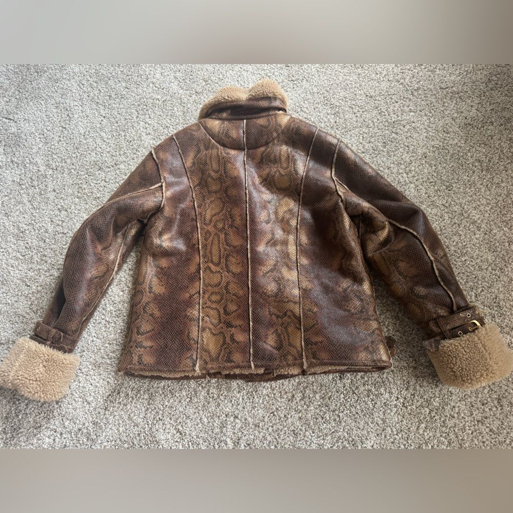 AS by DF Python Shearling Jacket | Medium | Brown - Picture 6 of 11